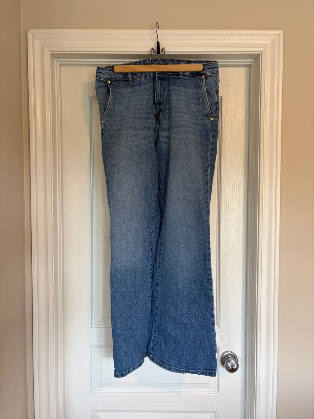 Michael Kors Light Blue Flare Jeans